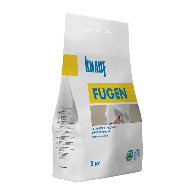 Шпаклевка гипсовая Knauf Fugen универсальная, 5 кг