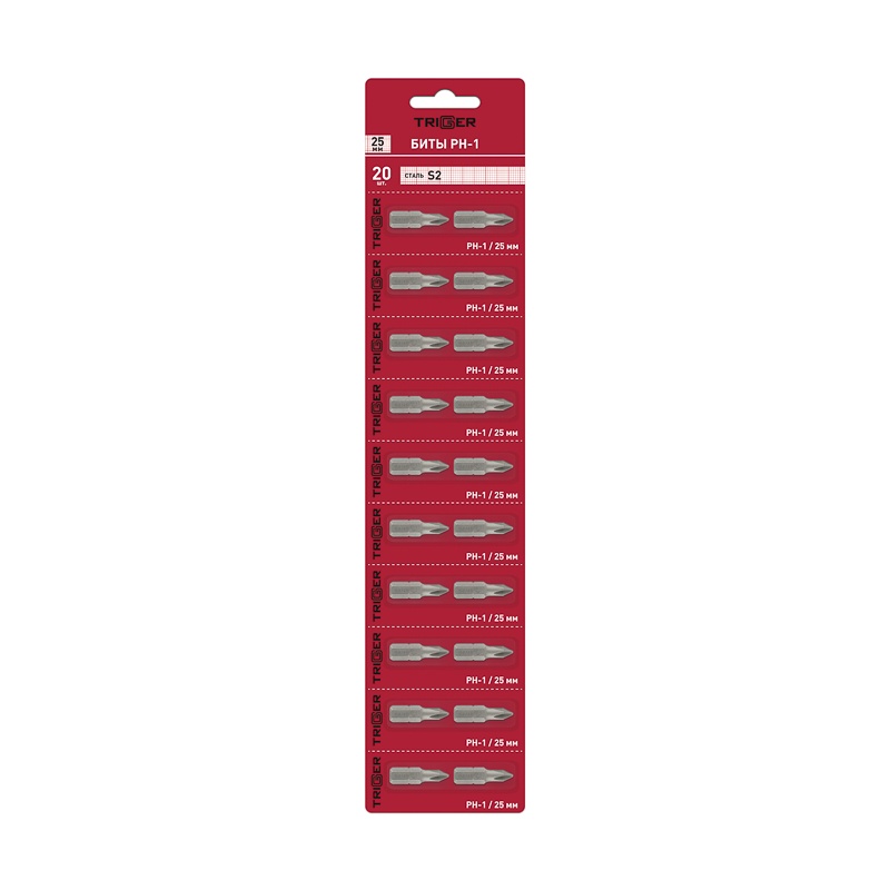 Биты Trigger 85961 Профи PH-1 25 мм (20 шт.)