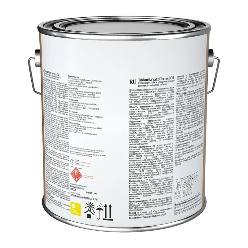 Масло для террас Tikkurila Valtti Terrace Oil EC (2,7 л)