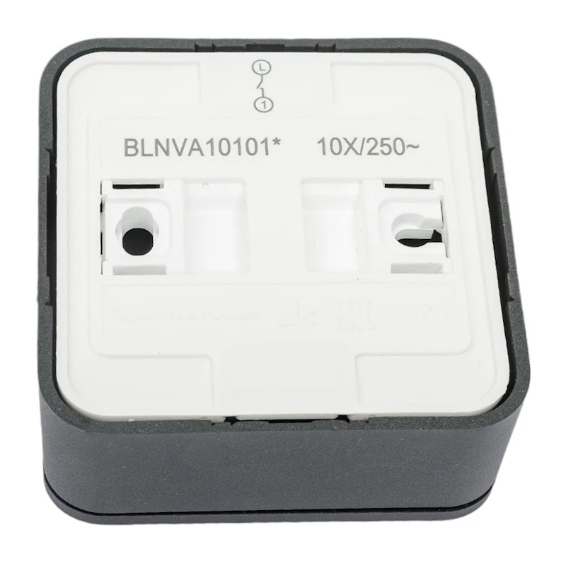 Выключатель о/у Blanca BLNVA101016, 1 клавиша, б/инд, антрацит