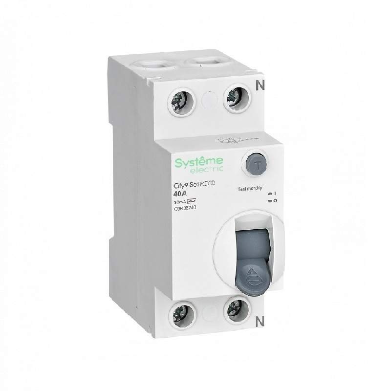 Устройство защитного отключения City9 ВДТ, 40А, 30мА, тип АС, 2П, SE C9R36240