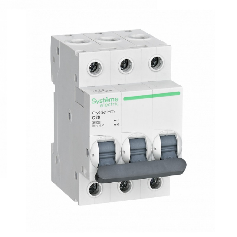 Выключатель автоматический City9 4,5кА, С 20А, 3П. SE C9F34320