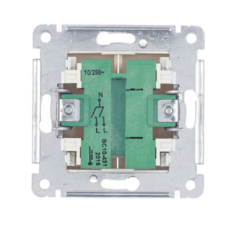 Выключатель с/у Master ВС10-451-01, 2 клавиши, б/инд, слоновая кость