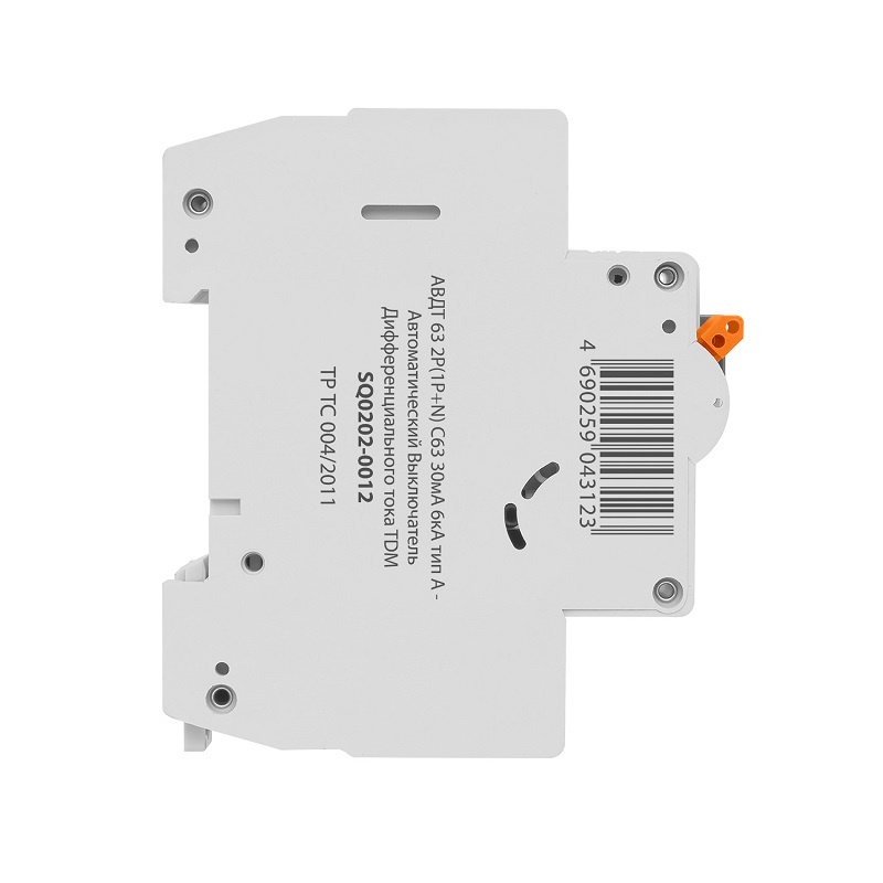 Автомат дифференциальный TDM АВДТ 63 6 кА, С 10 А, 30 мА, тип А, 1P+N