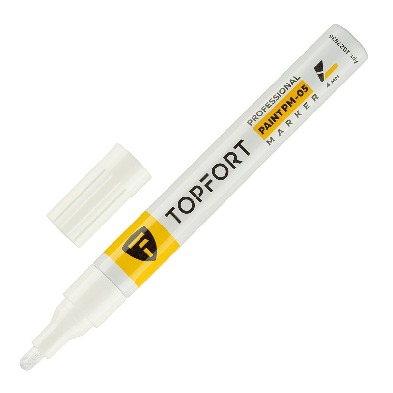 Маркер лаковый Topfort Paint белый 4 мм