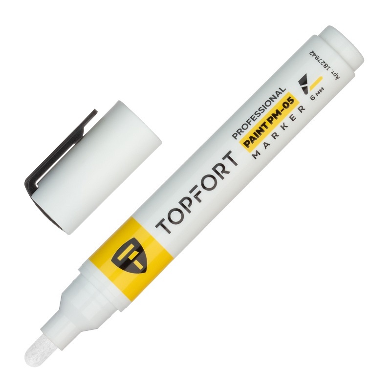 Маркер лаковый Topfort Paint белый 6 мм