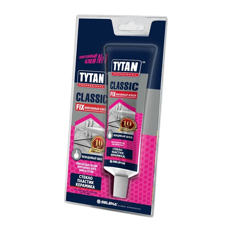 Клей монтажный Tytan Classic Fix прозрачный (100 мл)