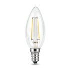 Лампа филаментная Gauss LED E14, свеча, 9Вт, 2700К, тепл.свет