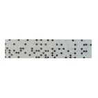 Бордюр Нефрит Дания Дождь, белый, 400х60х8 мм