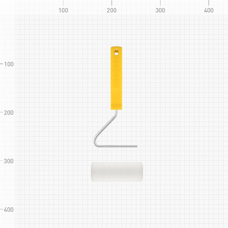 Валик Biber 31561, поролон, с бюгелем 100 мм