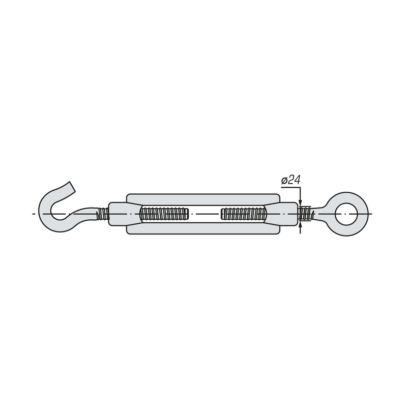 Талреп (крюк-кольцо) SWFS DIN1480 М24 (10 шт)