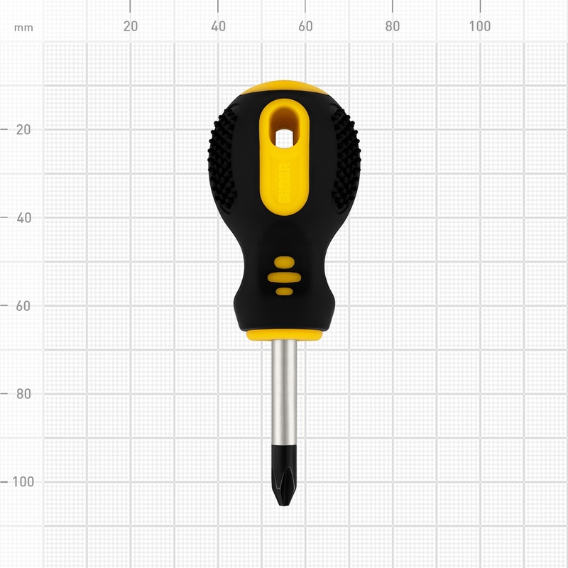 Отвертка Biber 86024 Крафтер PH 2х38 мм (бочка)