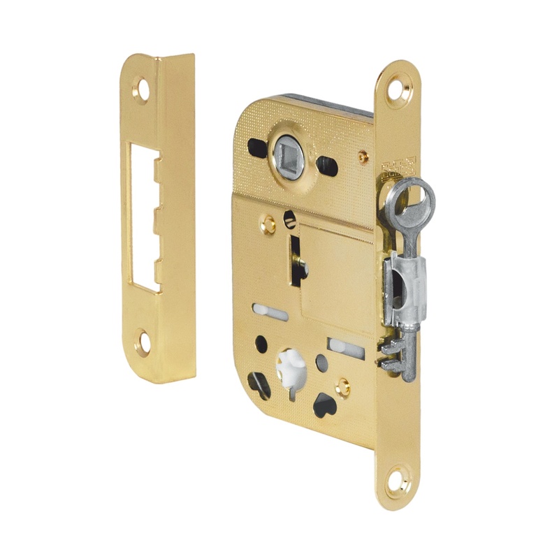 Замок SCHLOSS 2041 в комплекте с ответной планкой 0068 золото (03033)