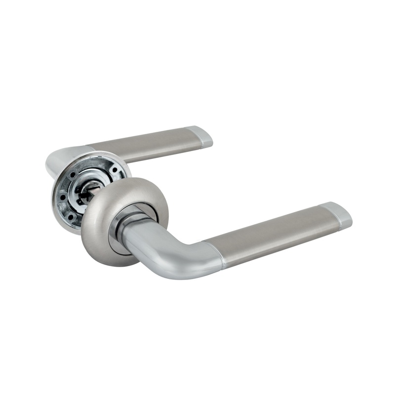 Ручка дверная универсальная SCHLOSS Дельта 81012 никель/хром