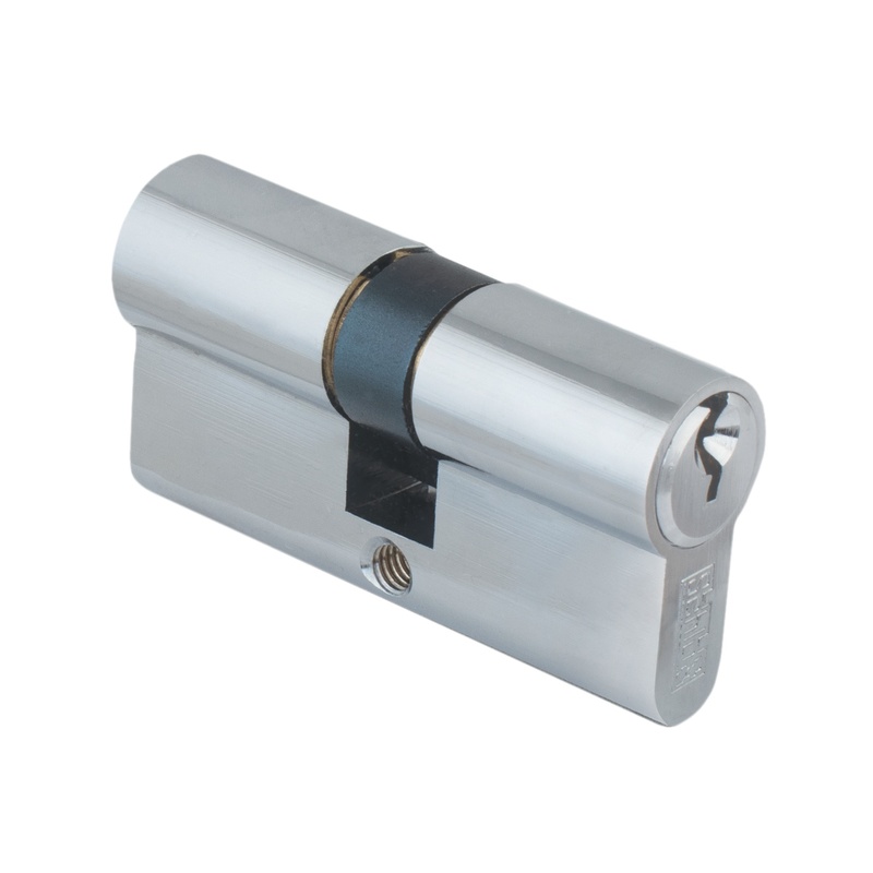 Цилиндр для замка ключ/ключ SCHLOSS 84001 (30/30) хром 60 мм (10/50)