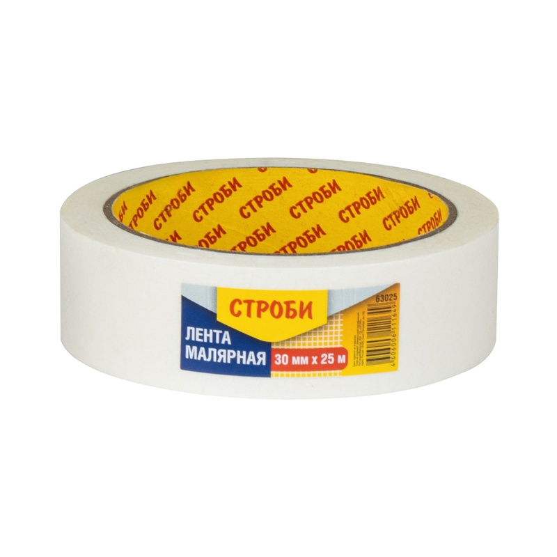 Лента малярная Строби, 30 мм х 25 м