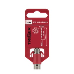 Бур Trigger Quadro 78477 SDS+ 6х150/210 мм