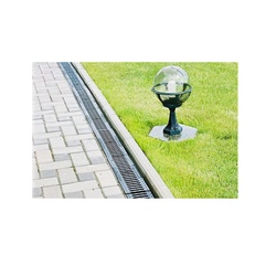 Лоток водоотводный Standartpark Basic DN100, 1000х140х100 мм, полимербетон 7030