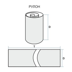 Шкурка шлифовальная водостойкая на тканевой основе 805 мм, 10Н (P150), рулон 20 м