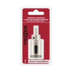 Коронка алмазная Trigger 78022 22х70мм
