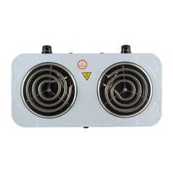 Электрическая плитка, 2 конфорки, спираль, 1000 Вт