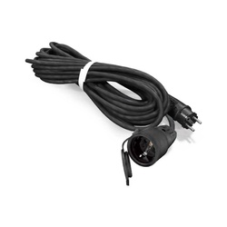 Удлинитель силовой Universal ПВС, 1 гнездо, ПВС 3х0,75, 2200 Вт, с/з, IP54, 20 м