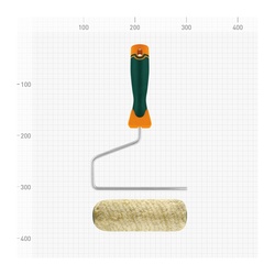 Валик фасадный Варяг 32826 полиамид с бюгелем, ворс 20 мм, 180 мм