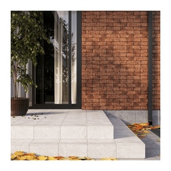 Ступень клинкерная плитка Керамин Вермонт 1, светло-серый, 298х298х7 мм