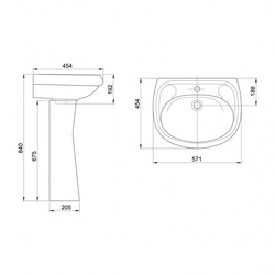 Раковина Santeri Воротынский, 571х454х192 мм