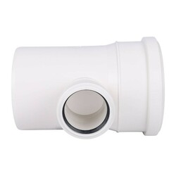 Тройник внутренний шумопоглощающий d=110х50 мм, 87 градусов