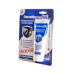 Анаэробный клей-герметик Сантехмастергель до 2" синий, 60 гр