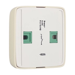 Выключатель о/у Alfa ВА10-114-01, 1 клавиша, с/инд, слоновая кость