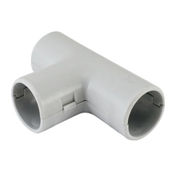 Тройник соединительный d=16 мм, IP40, серая (уп. 10 шт.)