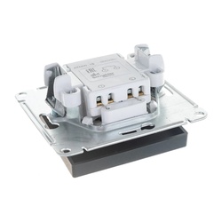 Выключатель с/у Atlasdesign ATN001013, 1 клавиша, с/инд, карбон