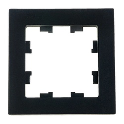 Рамка 1-постовая AtlasDesign ATN001001, карбон