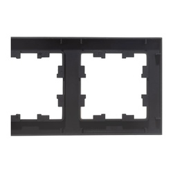 Рамка AtlasDesign ATN001004, 4-х постовая, универсальная, карбон