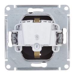 Розетка с/у Atlasdesign ATN001045, 1 гнездо, с/з, з/ш, карбон