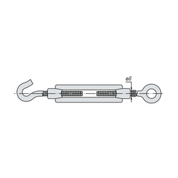 Талреп (крюк-кольцо) SWFS DIN1480 М8 (1 шт)
