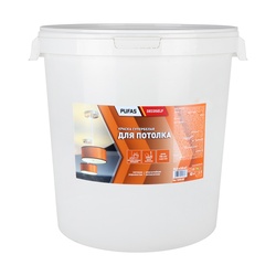Краска для потолка Pufas Decoself белая, морозостойкая (40 кг)
