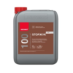 Состав для защиты древесины Neomid 100 Антижук концентрат 1:4 (5 л)