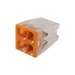 Клемма 2273-244 с пастой, 4 провода 1,0-2,5 мм2 (130 шт.)