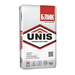 Шпатлевка гипсовая Unis Блик, 18 кг