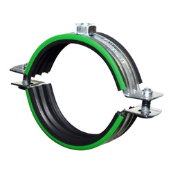 Хомут для труб 4" (108-116 мм) с уплотнителем и гайкой М10/1,5х20 мм