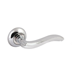 Ручка дверная раздельная H-0802-A-Wave хром