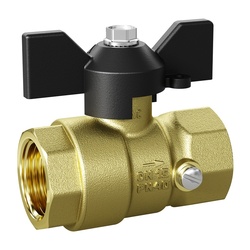 Кран шаровый PN16 1/2" В/В, для подключения манометра