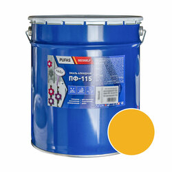 Эмаль Pufas Decoself ПФ-115 желтая (25 кг)