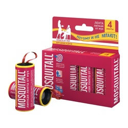 Лента липкая от мух Mosquitall Специальная защита (4 шт)