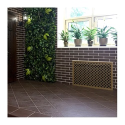 Клинкерная плитка Керамин Амстердам 4, рельеф, коричневый, 298х298х8 мм