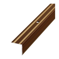 Порог угловой Лука ПУ 05-1800-04, бронза (1,8 м х 20 мм х 20 мм)