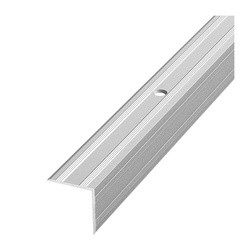 Порог угловой Лука ПУ 05-900-01п, серебро (0,9 м х 20 мм х 20 мм)